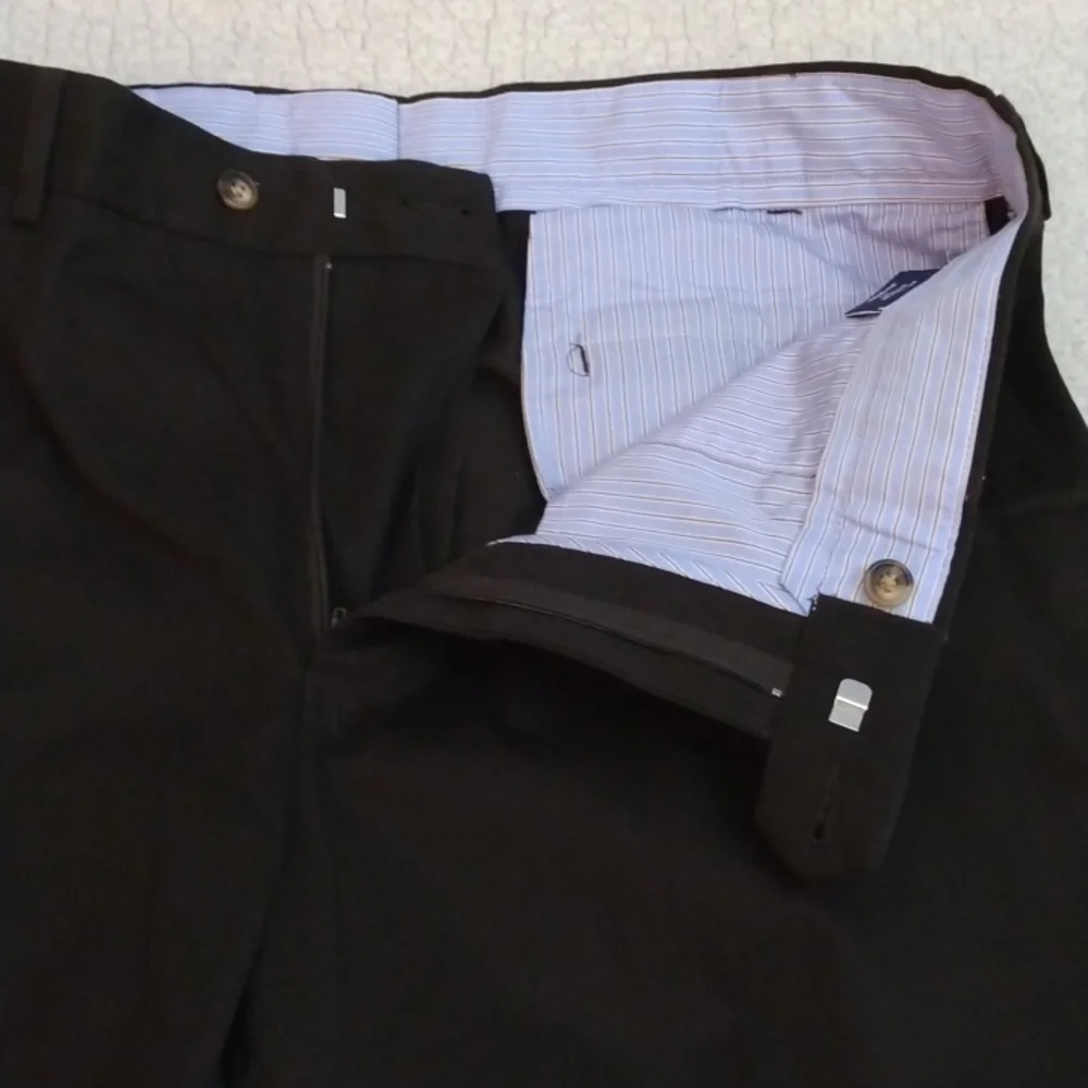 NWT Faconnable Brown Cotton/Wool Pants 36 - 31.5 - Picture 4 of 14